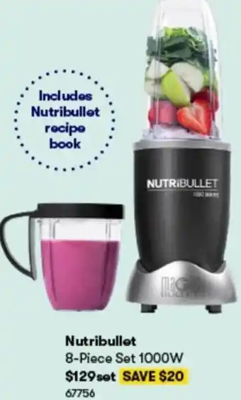 BIG W Nutribullet 8-Piece Set 67756 offer