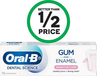 Woolworths Oral-B Gum Care Toothpaste 110g offer
