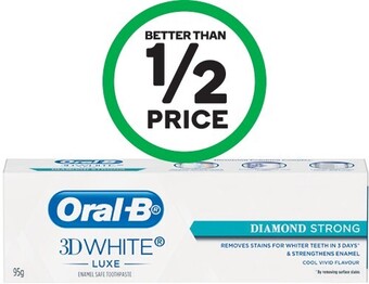 Woolworths Oral-B 3D White Luxe Toothpaste 95g offer