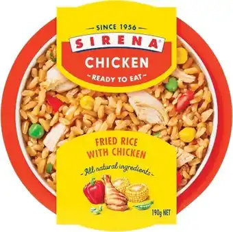 Woolworths Sirena Chicken or Vegetarian Ready Meals 190g offer