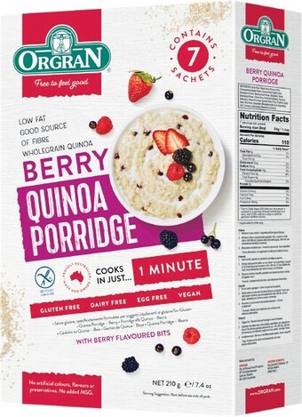 Woolworths Orgran Brekky Porridge Berry 210g offer