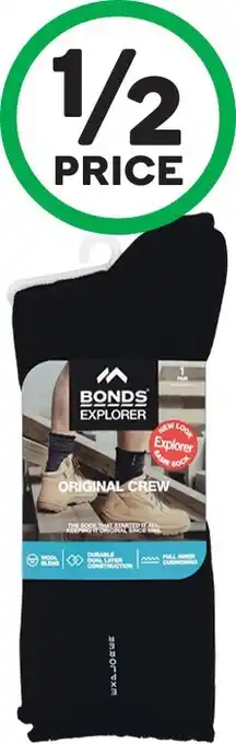 Bonds Explorer Socks Pk 1