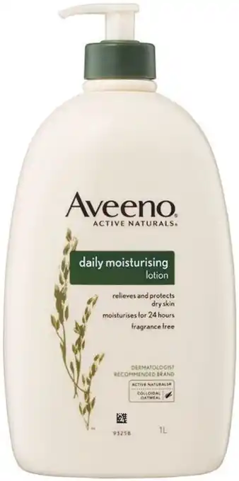 Woolworths Aveeno Daily Moisturising Lotion For Normal To Dry Skin 1 Litre offer