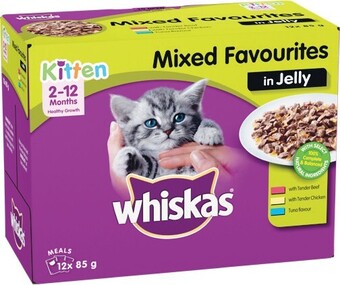 Whiskas Favourites Wet Cat Food Pk 12 x 85g