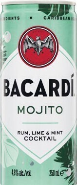 Woolworths Bacardi Mojito Cans 4x250ml offer