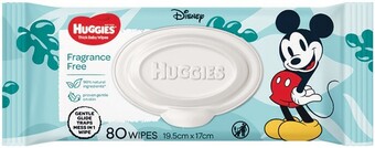 Woolworths Huggies Baby Wipes Pk 80 offer