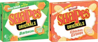 Coles Arnott's Shapes Crackers 160g-190g offer