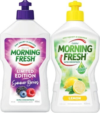 Coles Morning Fresh Dishwashing Liquid 400mL offer