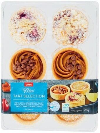 Coles Coles Mini Tart Selection 6 Pack 210g offer