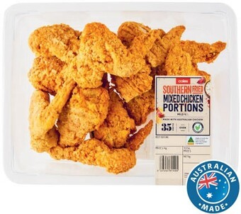 Coles Coles RSPCA Approved Chicken Mixed Portions Southern Fried offer
