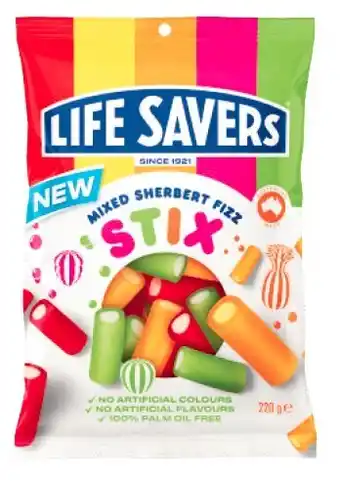 Coles Lifesavers Candy Bags 180g-220g offer