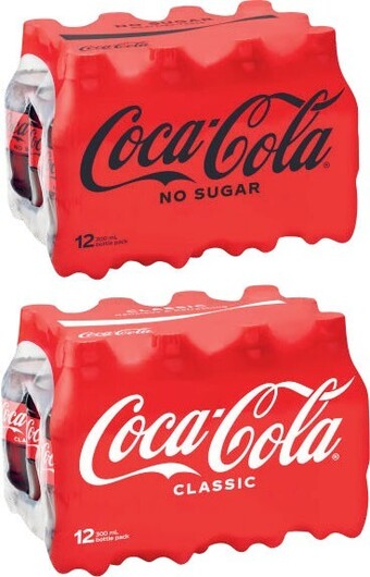 Coles Coca-Cola, Fanta or Sprite Soft Drink 12x300mL offer