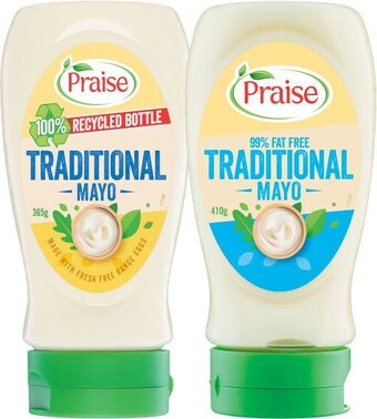 Coles Praise Squeeze Mayonnaise 365g-410g offer