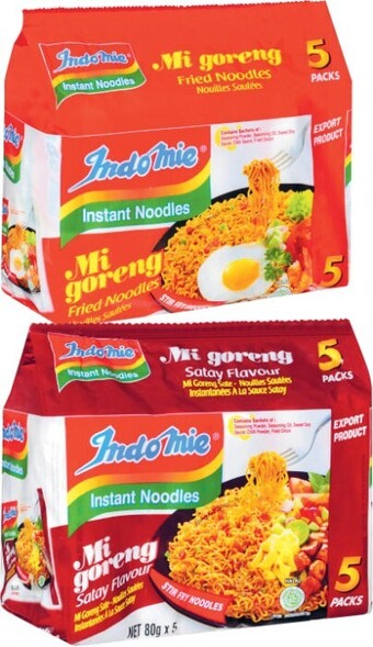 Coles Indomie Noodles 5 Pack 400g-425g offer