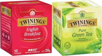 Coles Twinings Tea Bags 10 Pack offer