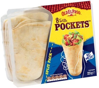 Coles Old El Paso Tortilla Pockets 8 Pack 223g offer