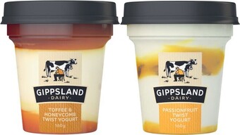 Coles Gippsland Twist Yogurt 160g offer