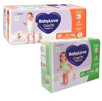 Coles BabyLove Cosifit Bulk Nappies 26 Pack-48 Pack offer