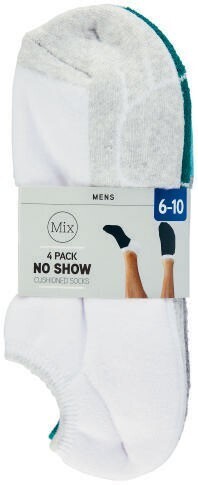 Coles Mix Men’s No Show Sport Socks 3 Pack offer