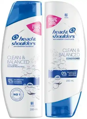 Coles Head & Shoulders Shampoo or Conditioner 200mL offer