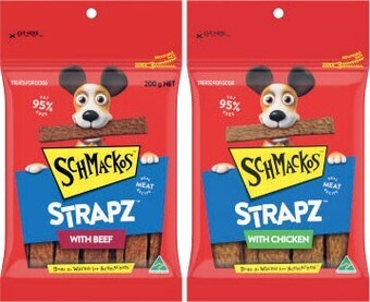 Coles Schmackos Dog Treat 200g offer