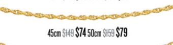 Shiels Classic Everyday Chains 50cm offer