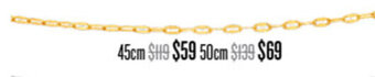 Shiels Classic Everyday Chains 50cm offer