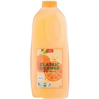 Coles Fruit Drink 2 Litre