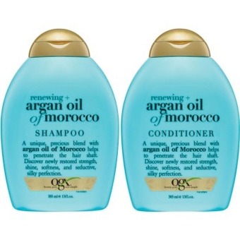 Coles Ogx Renewing + Argan Oil Shampoo or Conditioner 385mL offer