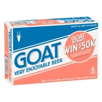 Goat Lager Cans 24x375mL
