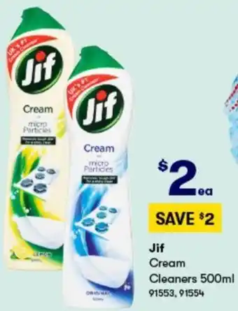 BIG W Jif Cream 91553,91554 offer