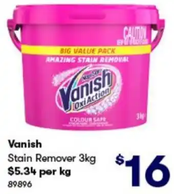 BIG W Vanish Stain Remover 89896 offer