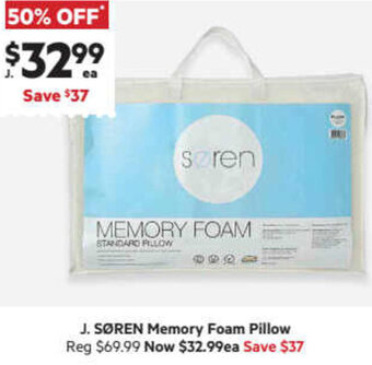 Harris Scarfe Søren Memory Foam Pillow offer