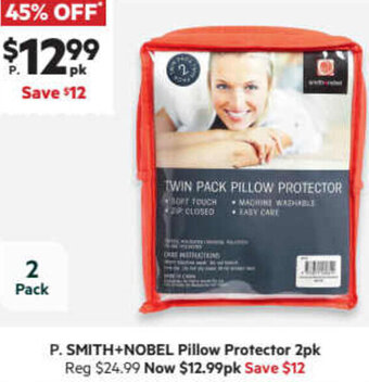 Harris Scarfe Smith+Nobel Pillow Protector 2pk offer