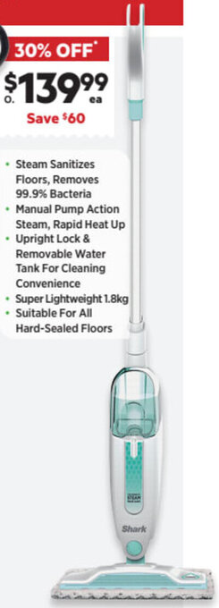Harris Scarfe Shark Steam Mop offer