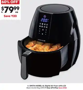 Harris Scarfe Smith+Nobel 6L Digital Air Fryer With LCD offer