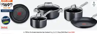 Tefal Pro Grade Induction 5pc Cooker