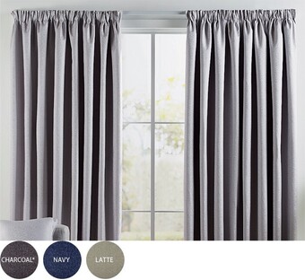 Spotlight 40% off Abbey Blockout Pencil Pleat Curtains offer