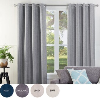 Spotlight 40% off Contempo Blockout Eyelet Curtains offer
