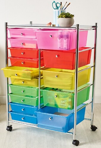 Spotlight Francheville 15 Drawer Rolling Organiser offer