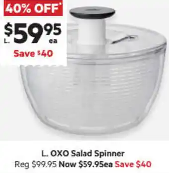 Harris Scarfe Oxo Salad Spinner offer