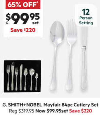 Smith+Nobel Mayfair 84pc Cutlery Set