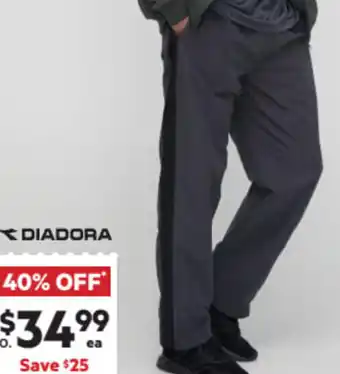 Diadora Microfibre Panel Pant