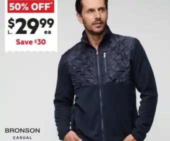 Harris Scarfe Bronson Casual Enfield Polar Fleece Zip Through Top offer