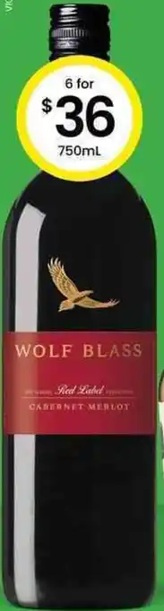 The Bottle O Wolf Blass Red Label 750ml offer