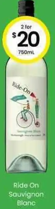 The Bottle O Ride On Sauvignon Blanc 750ml offer