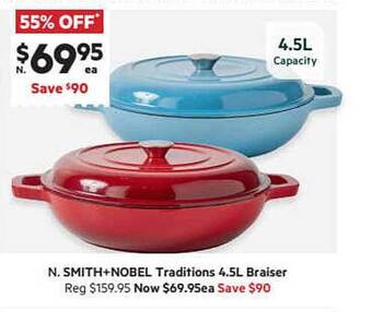 Harris Scarfe Smith+nobel Traditions 4.5l Braiser offer
