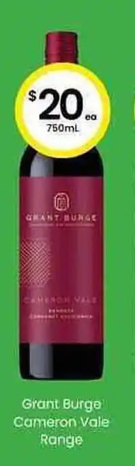 Grant Burge Cameron Vale Range