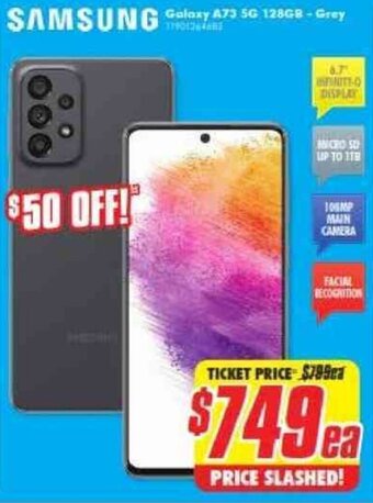 The Good Guys Galaxy A73 5G 128GB-Grey offer