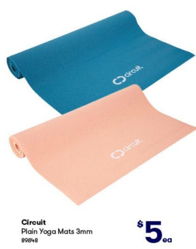 Circuit Plain Yoga Mats 89848 offer at BIG W